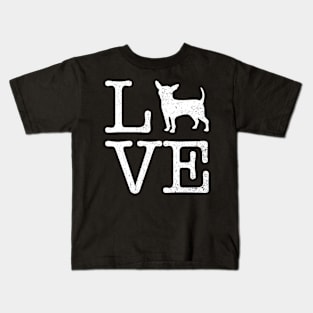 Love Chihuahua Gift For Chihuahua Lover Kids T-Shirt